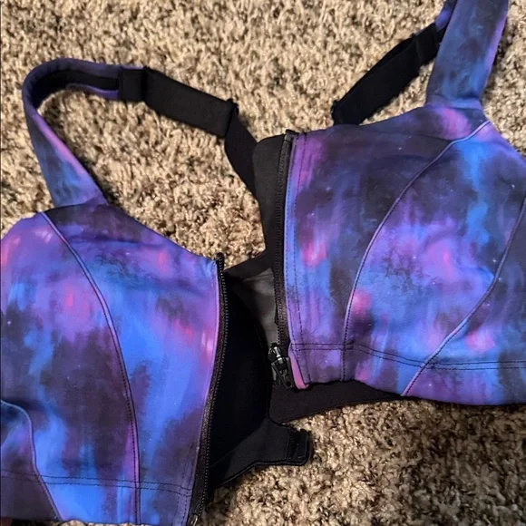 Victoria’s Secret knockout, sports bra Vibrant Purple and Blue Sports Bra NWOT - Picture 5 of 6
